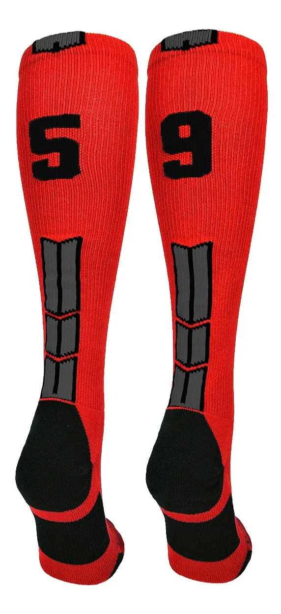 Player Id Jersey Number Socks Over the Calf Length Red Black