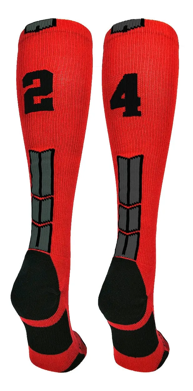 Player Id Jersey Number Socks Over the Calf Length Red Black