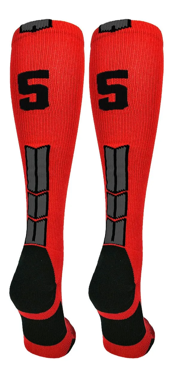 Player Id Jersey Number Socks Over the Calf Length Red Black