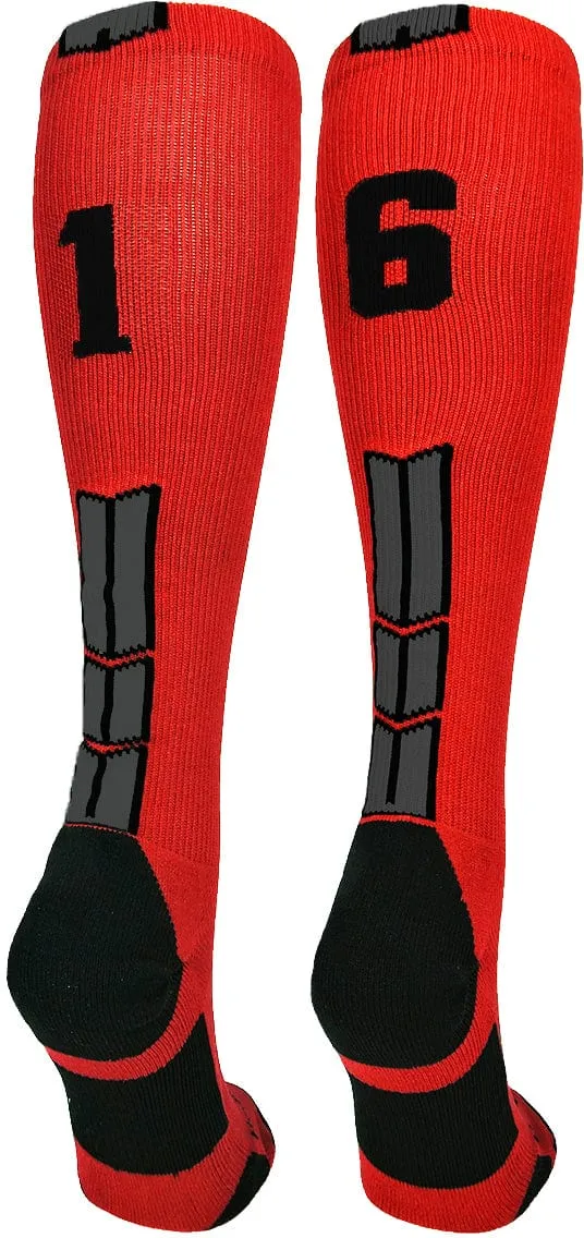 Player Id Jersey Number Socks Over the Calf Length Red Black