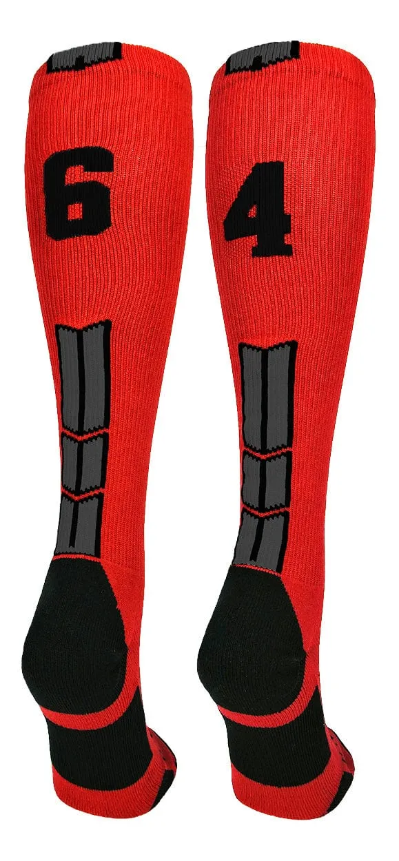 Player Id Jersey Number Socks Over the Calf Length Red Black