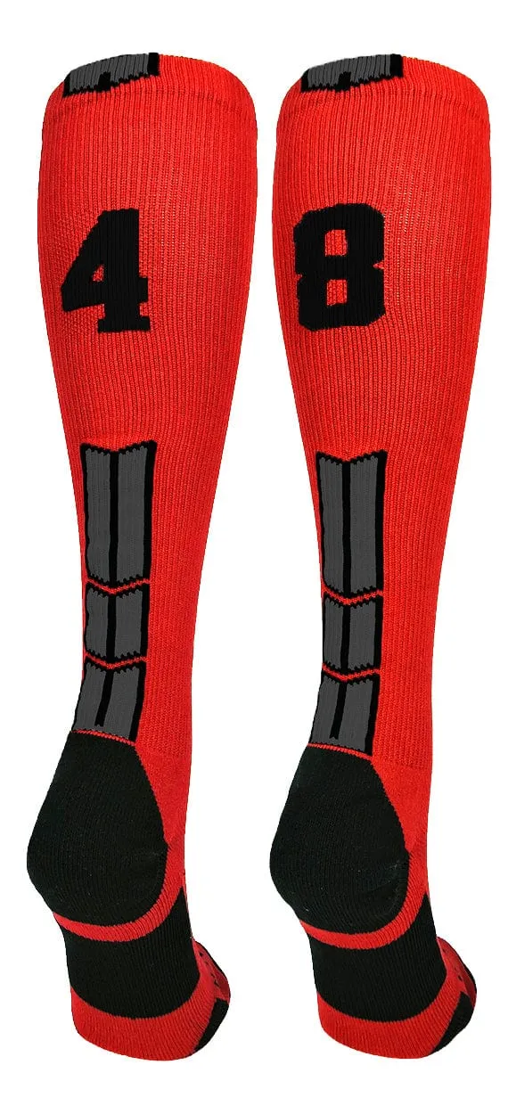 Player Id Jersey Number Socks Over the Calf Length Red Black