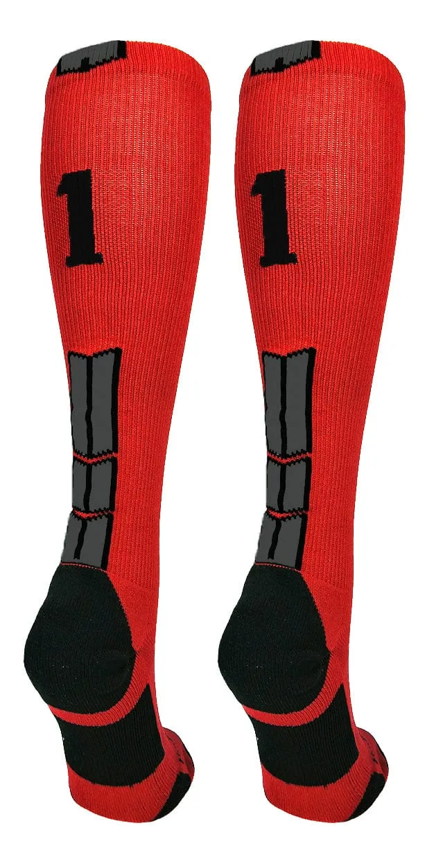 Player Id Jersey Number Socks Over the Calf Length Red Black