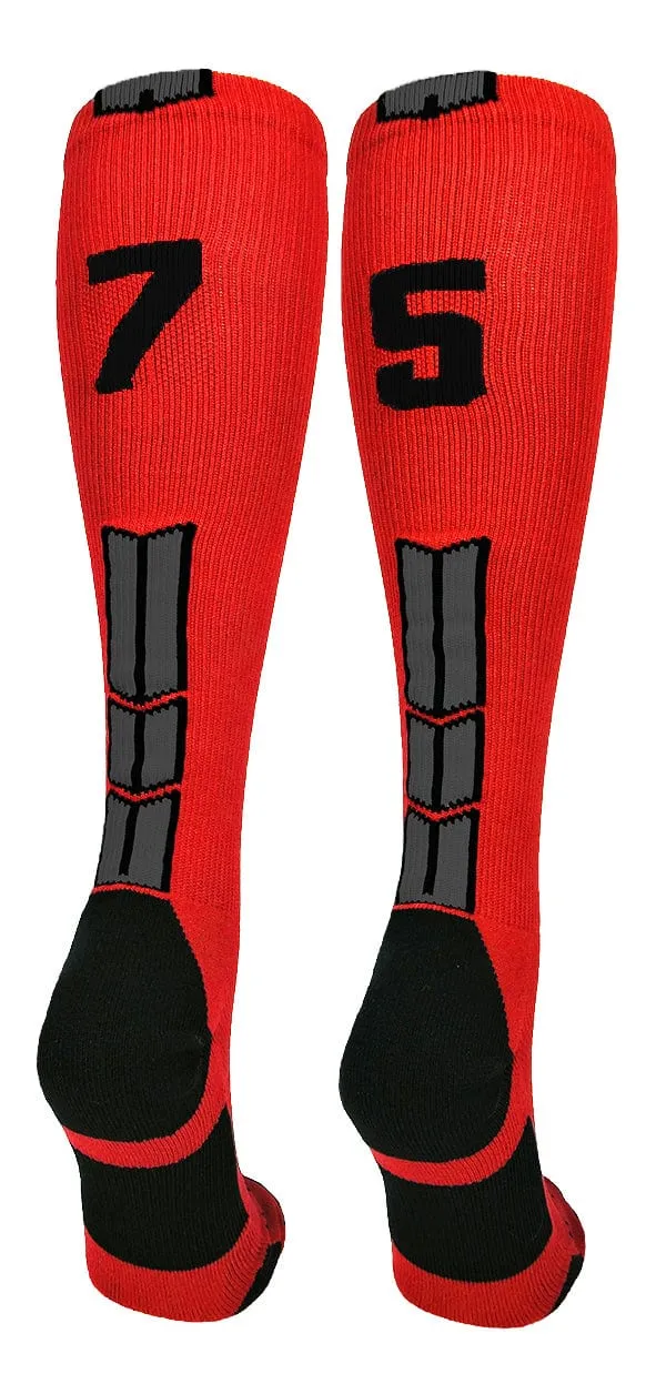 Player Id Jersey Number Socks Over the Calf Length Red Black