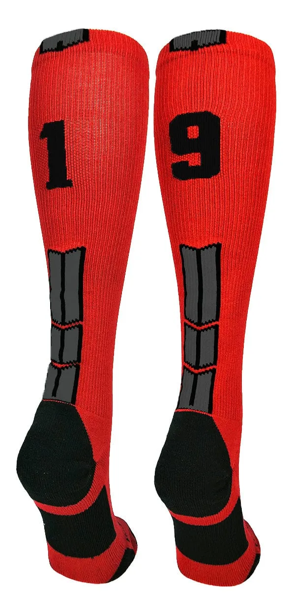 Player Id Jersey Number Socks Over the Calf Length Red Black