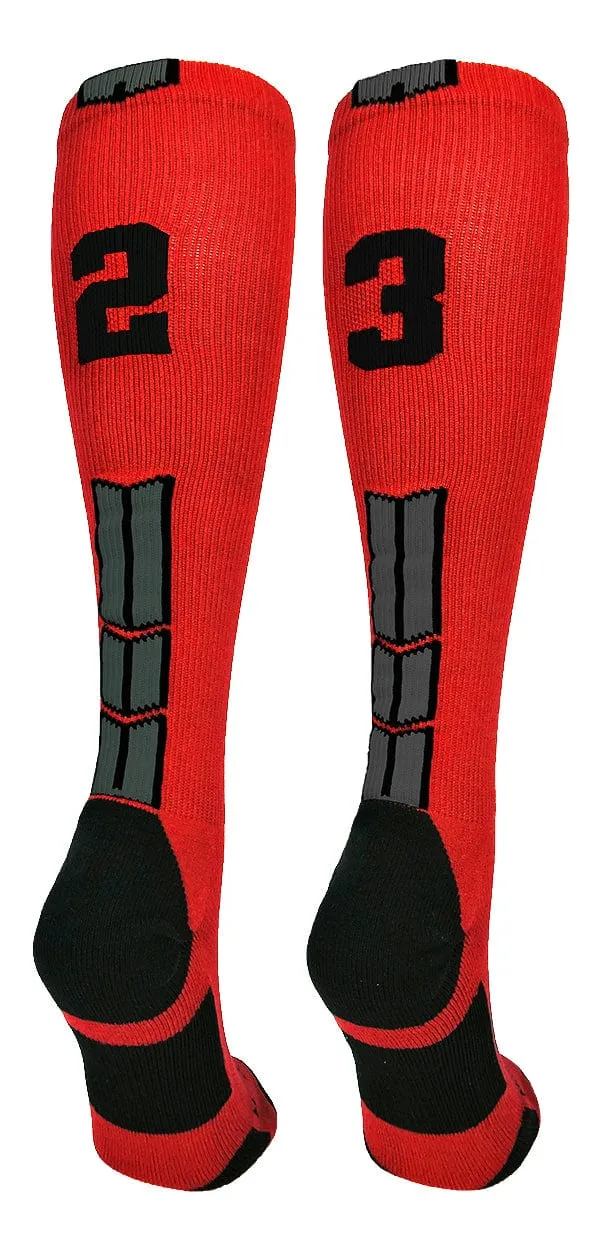 Player Id Jersey Number Socks Over the Calf Length Red Black