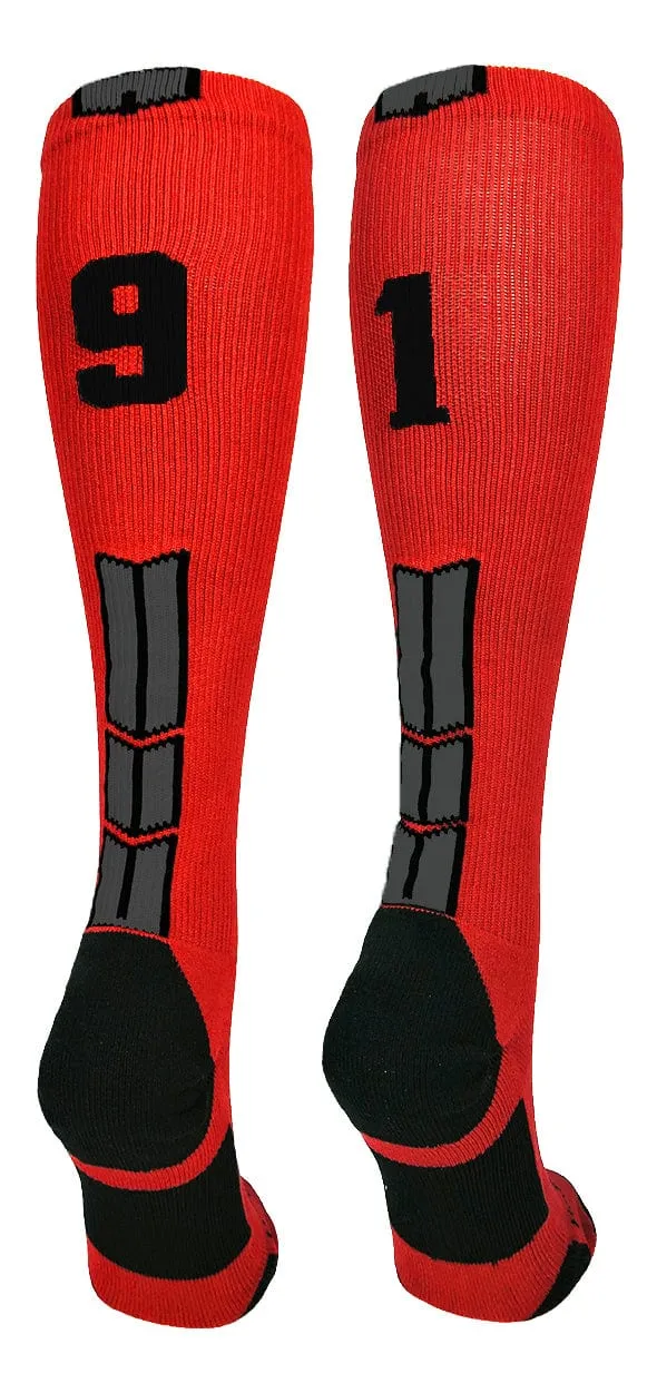 Player Id Jersey Number Socks Over the Calf Length Red Black