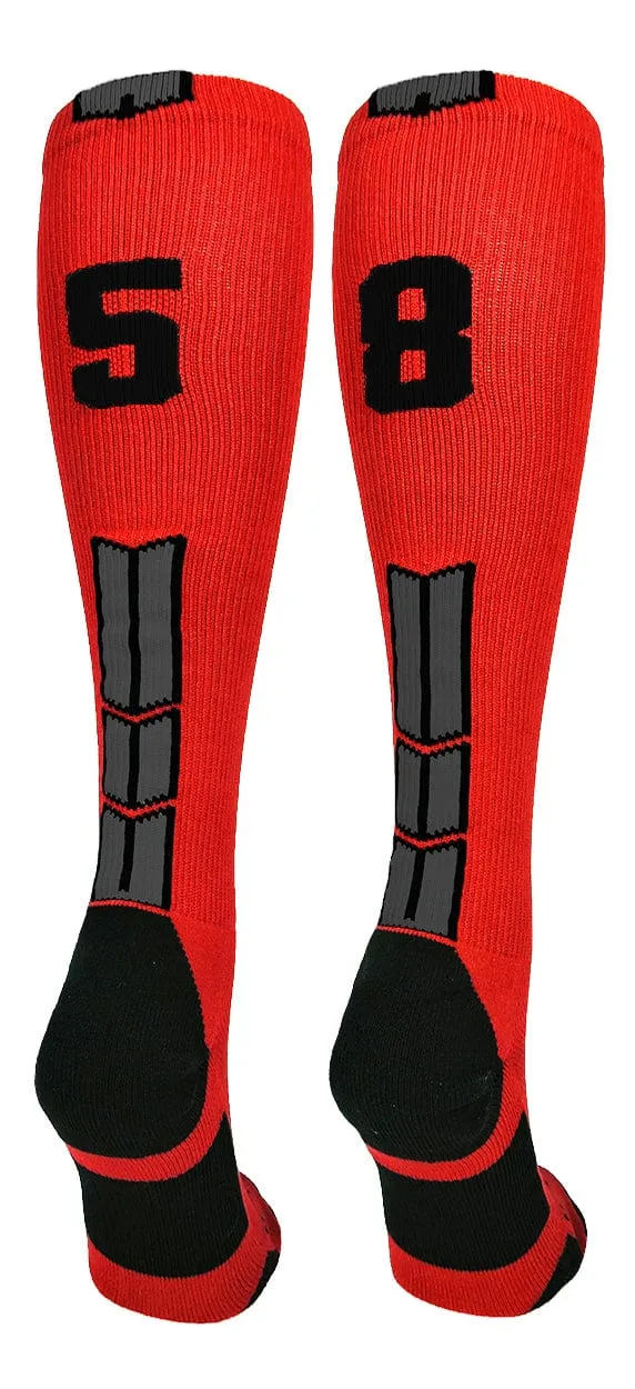 Player Id Jersey Number Socks Over the Calf Length Red Black