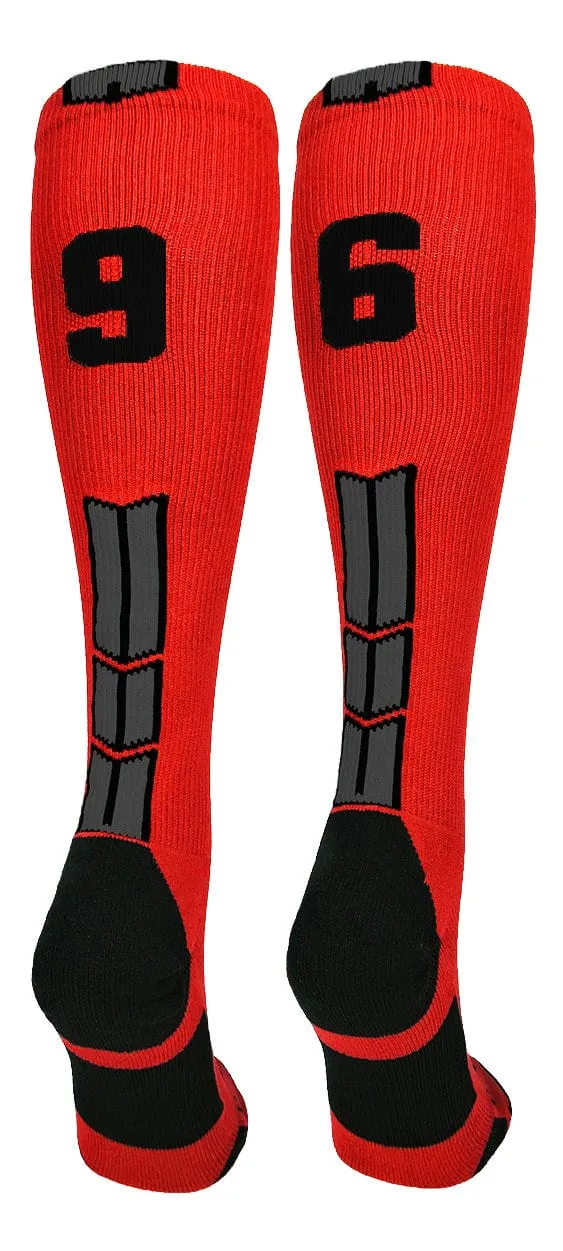 Player Id Jersey Number Socks Over the Calf Length Red Black