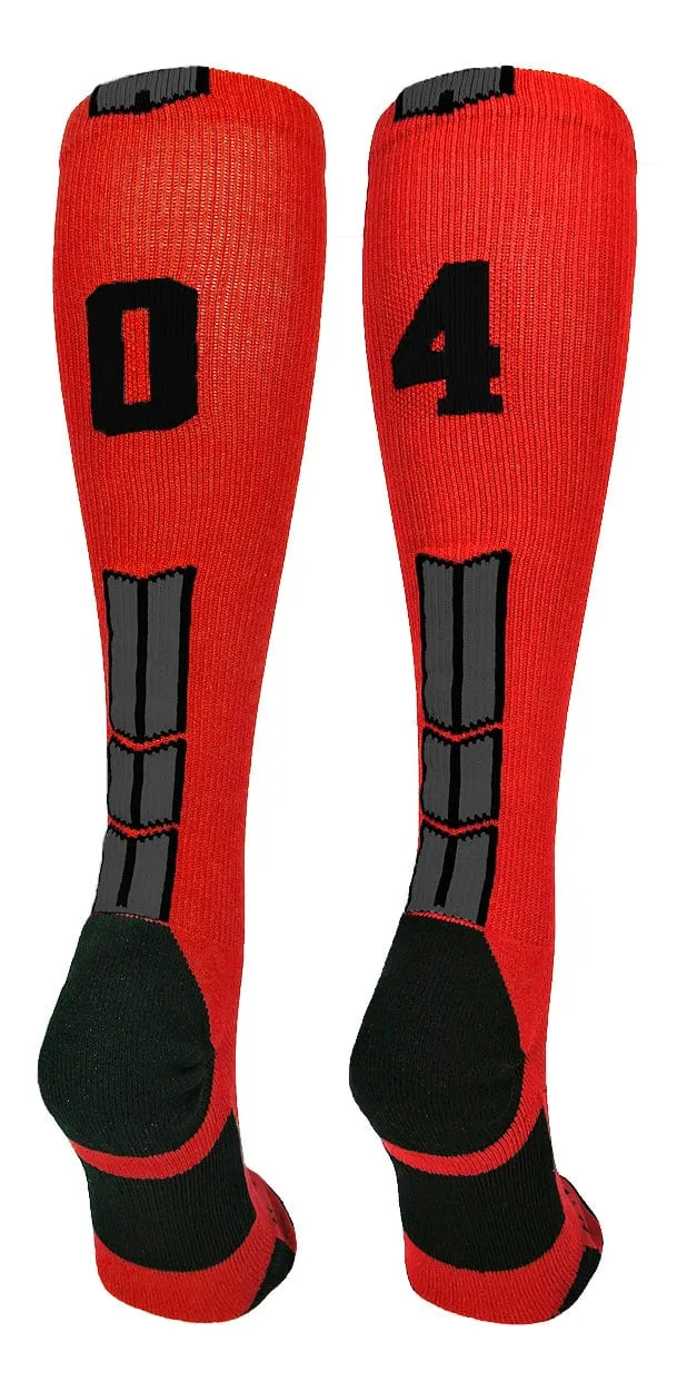 Player Id Jersey Number Socks Over the Calf Length Red Black