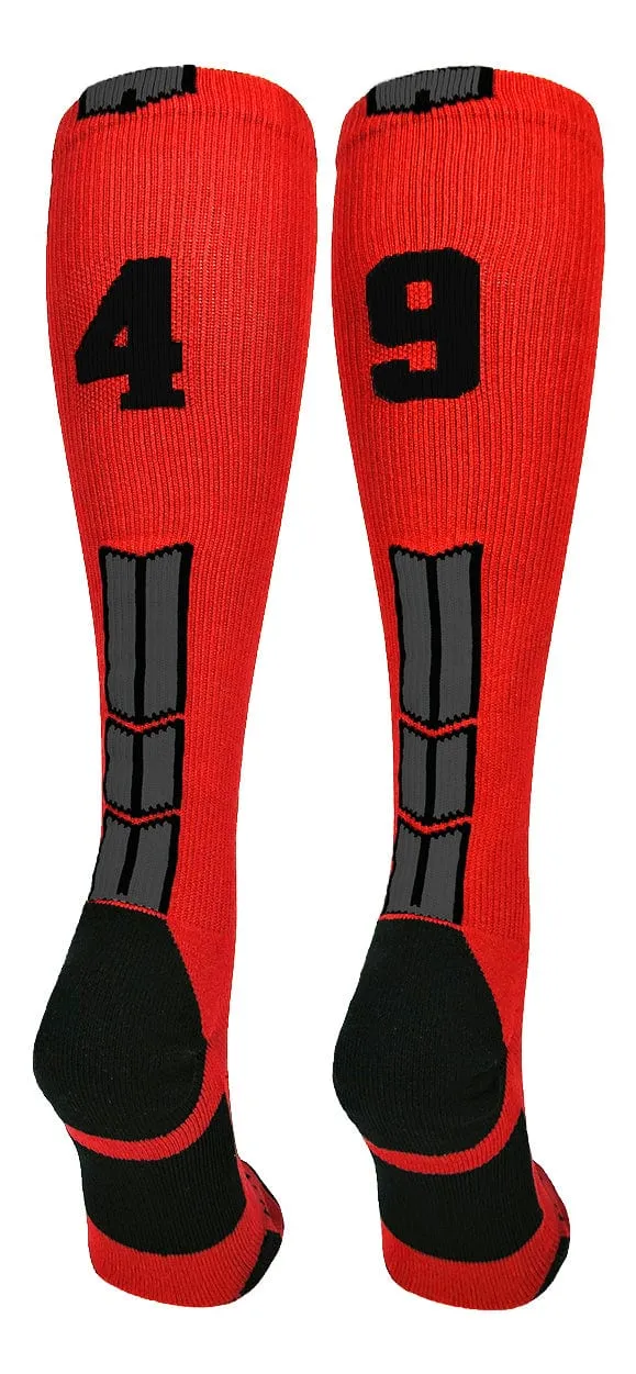 Player Id Jersey Number Socks Over the Calf Length Red Black