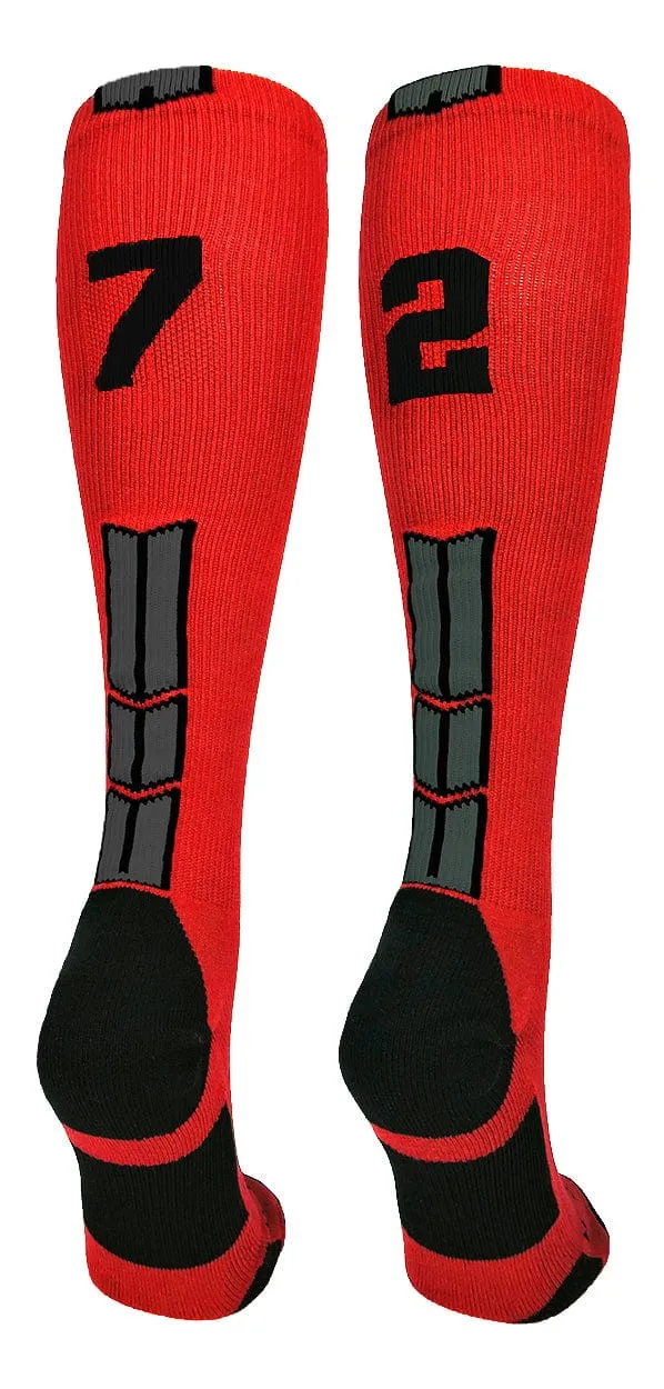 Player Id Jersey Number Socks Over the Calf Length Red Black