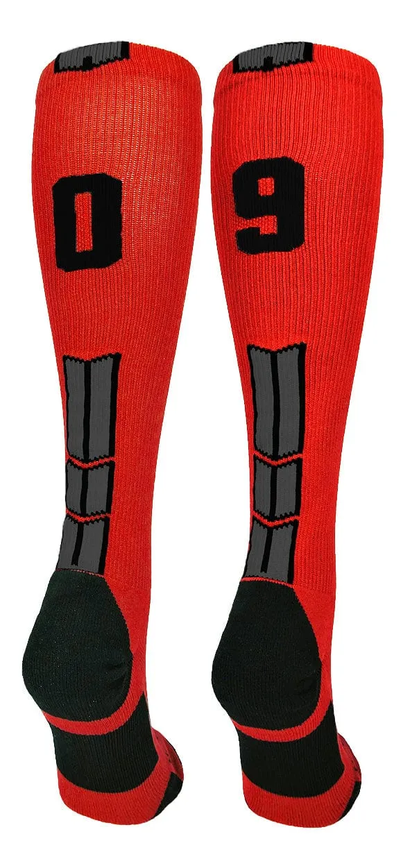 Player Id Jersey Number Socks Over the Calf Length Red Black