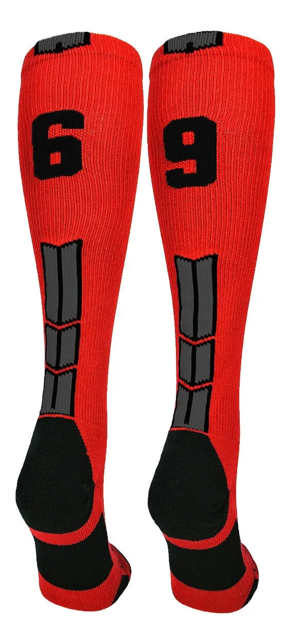 Player Id Jersey Number Socks Over the Calf Length Red Black