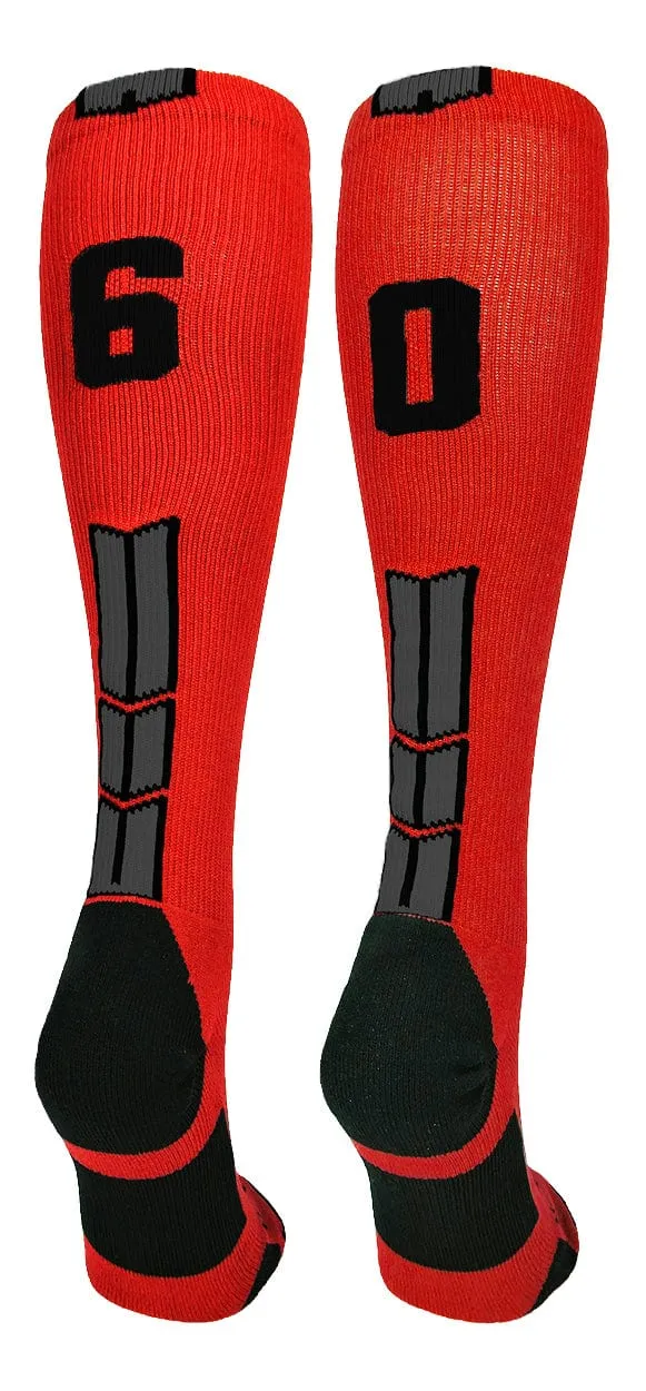 Player Id Jersey Number Socks Over the Calf Length Red Black