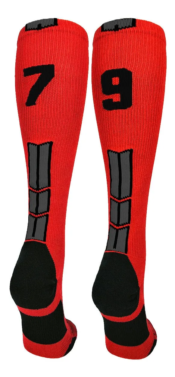 Player Id Jersey Number Socks Over the Calf Length Red Black