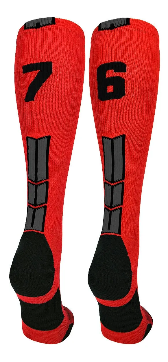 Player Id Jersey Number Socks Over the Calf Length Red Black