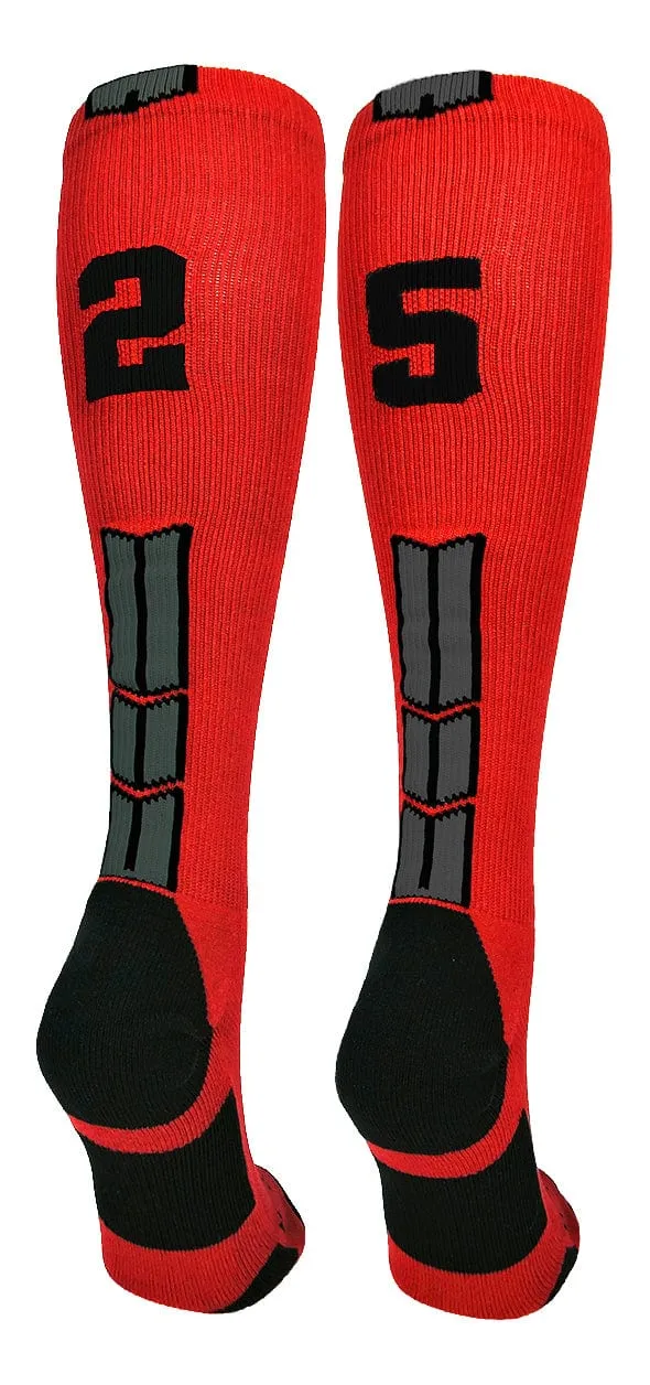 Player Id Jersey Number Socks Over the Calf Length Red Black