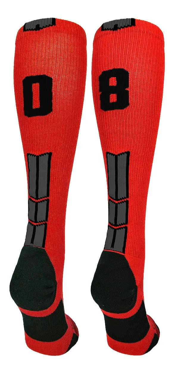 Player Id Jersey Number Socks Over the Calf Length Red Black