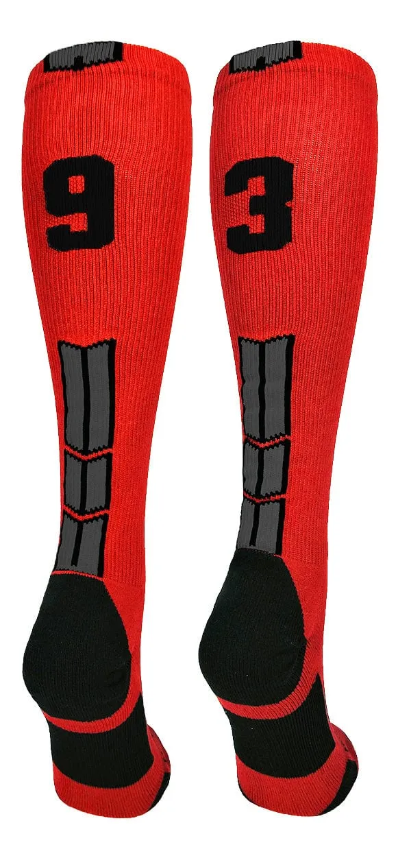 Player Id Jersey Number Socks Over the Calf Length Red Black