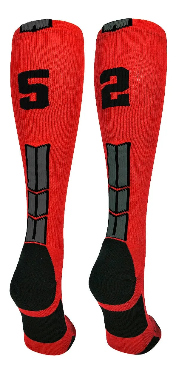 Player Id Jersey Number Socks Over the Calf Length Red Black