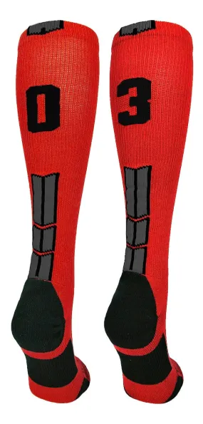 Player Id Jersey Number Socks Over the Calf Length Red Black