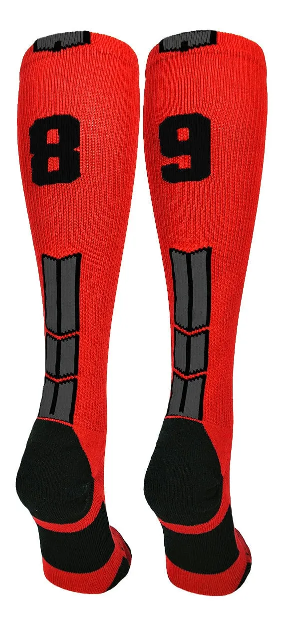 Player Id Jersey Number Socks Over the Calf Length Red Black