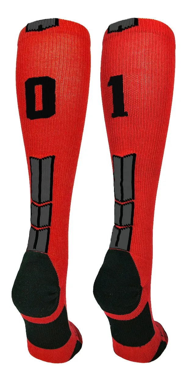 Player Id Jersey Number Socks Over the Calf Length Red Black