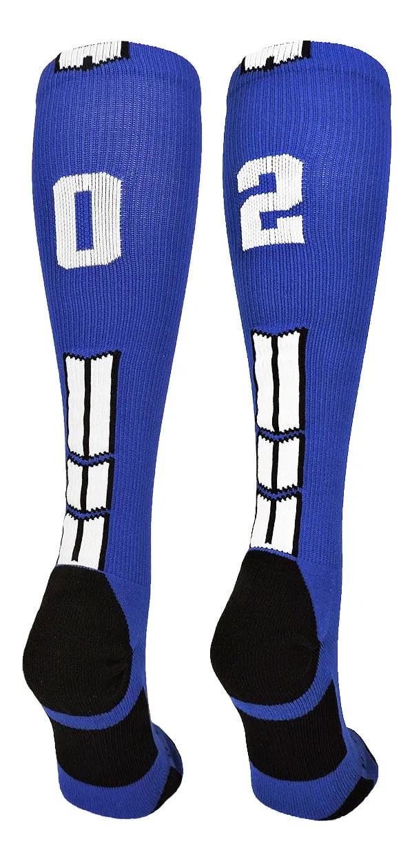 Player Id Jersey Number Socks Over the Calf Length Royal White