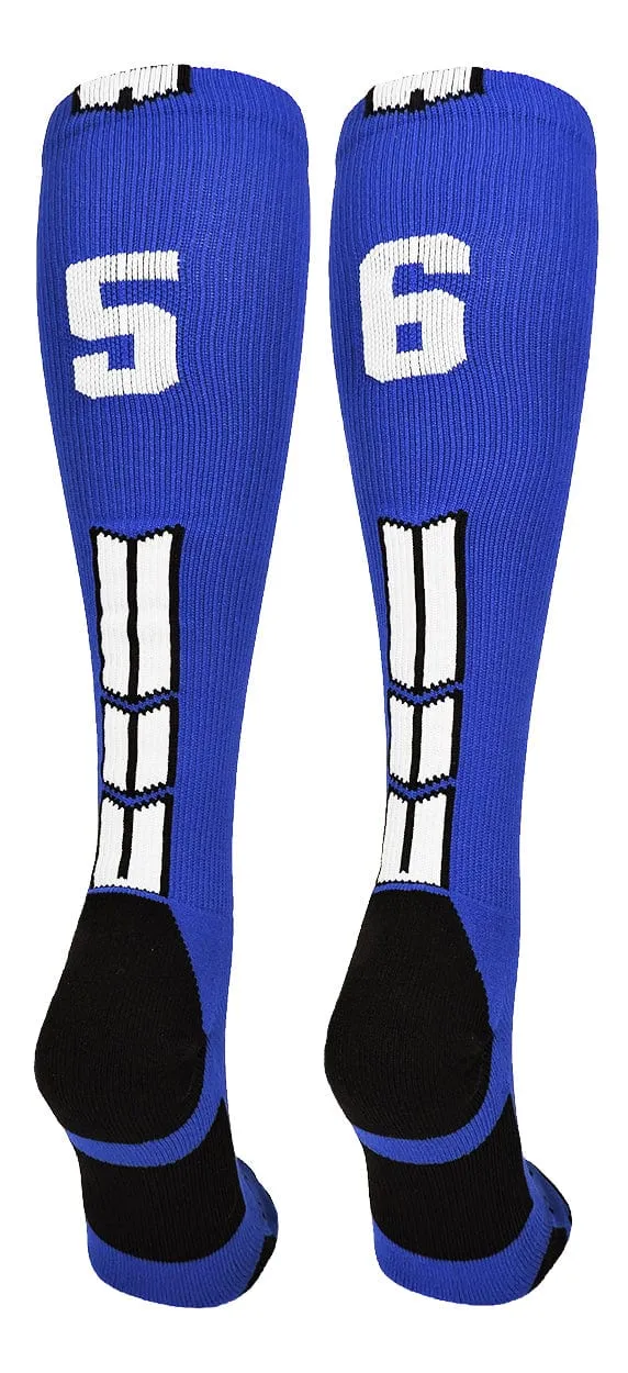 Player Id Jersey Number Socks Over the Calf Length Royal White