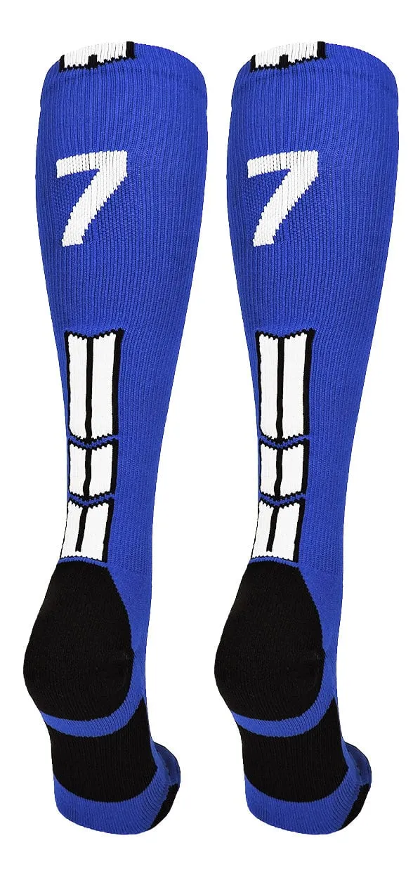 Player Id Jersey Number Socks Over the Calf Length Royal White