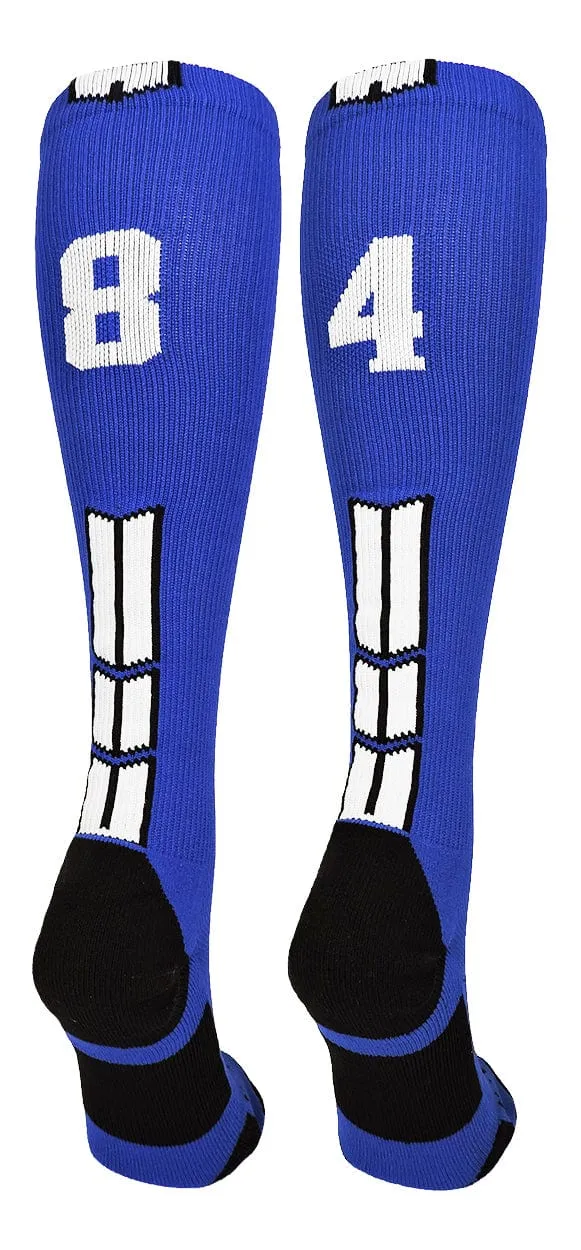 Player Id Jersey Number Socks Over the Calf Length Royal White