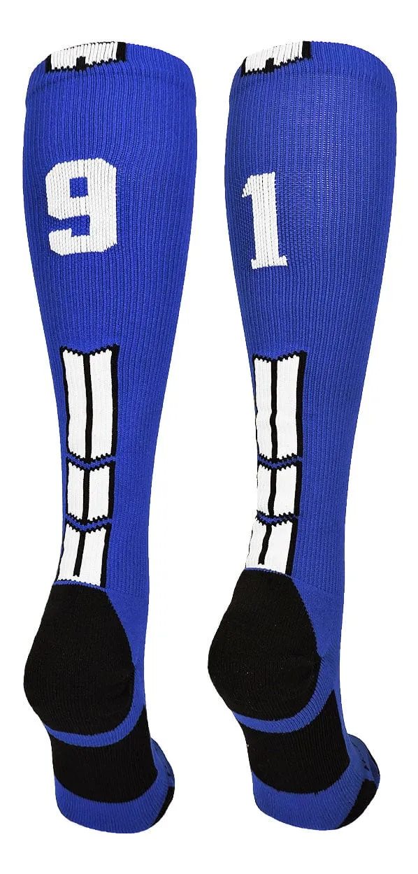 Player Id Jersey Number Socks Over the Calf Length Royal White