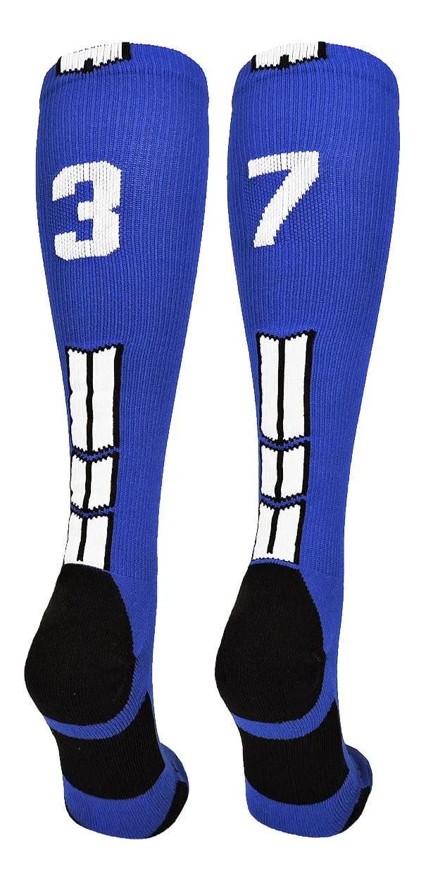 Player Id Jersey Number Socks Over the Calf Length Royal White