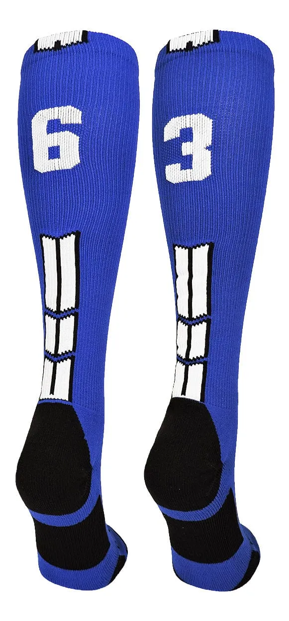 Player Id Jersey Number Socks Over the Calf Length Royal White