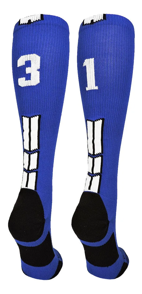 Player Id Jersey Number Socks Over the Calf Length Royal White