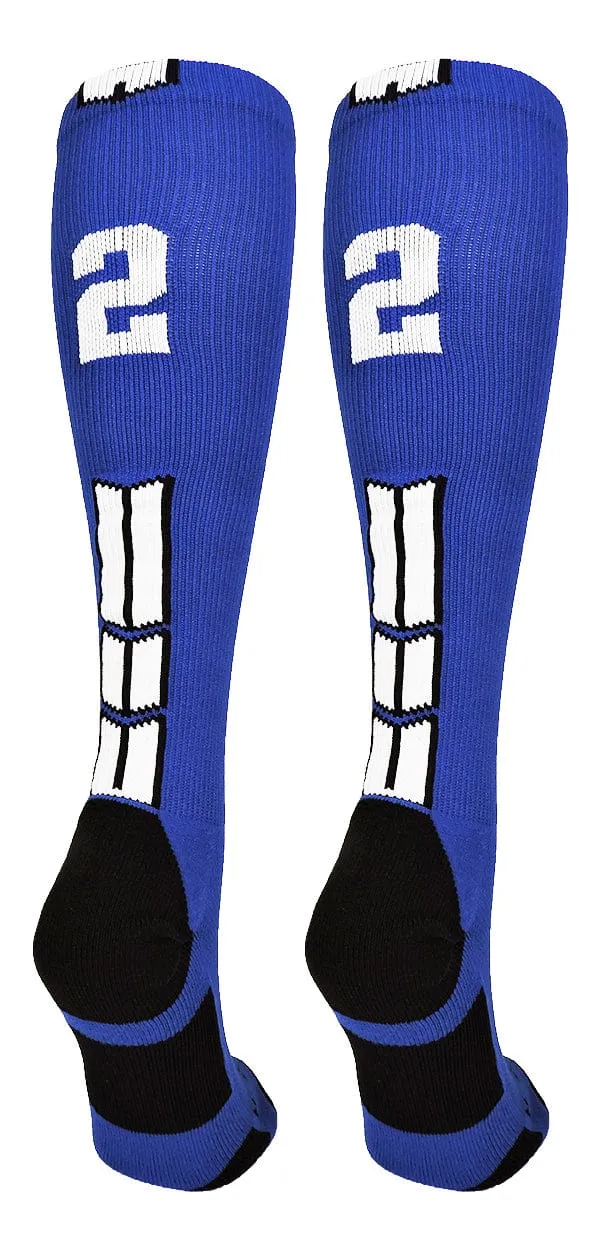 Player Id Jersey Number Socks Over the Calf Length Royal White