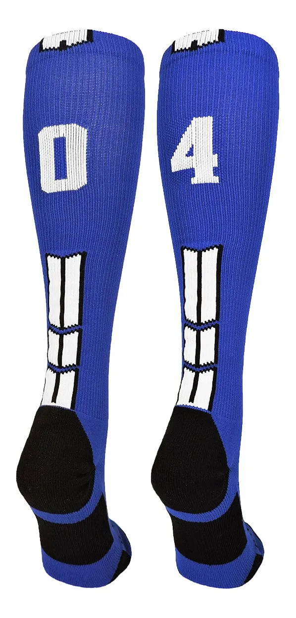 Player Id Jersey Number Socks Over the Calf Length Royal White