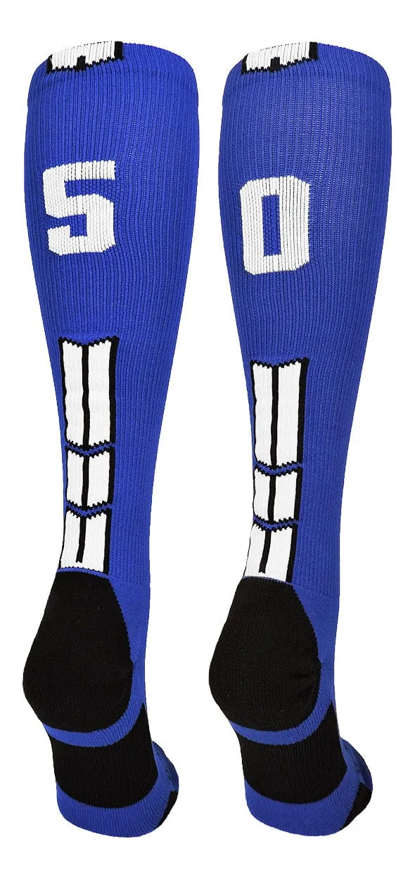 Player Id Jersey Number Socks Over the Calf Length Royal White