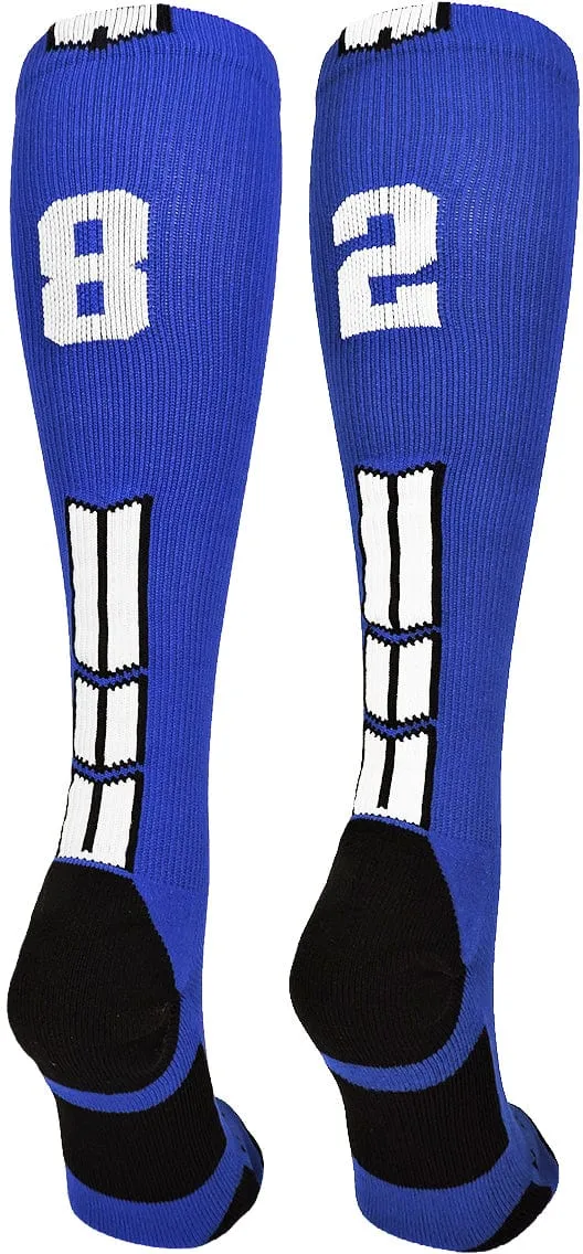 Player Id Jersey Number Socks Over the Calf Length Royal White