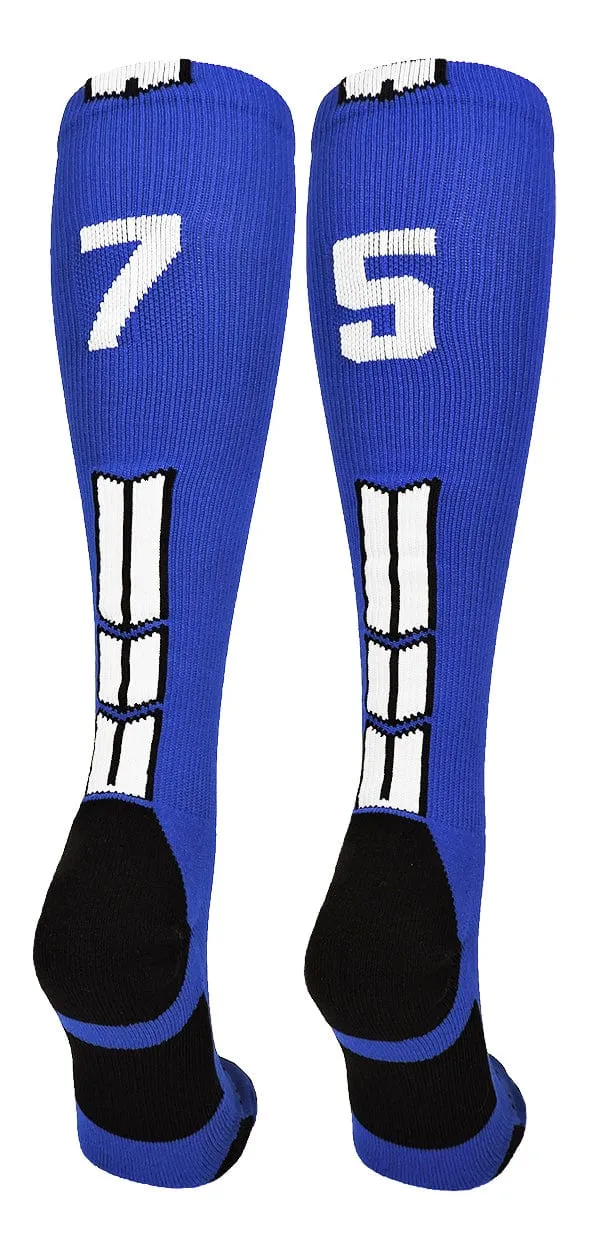 Player Id Jersey Number Socks Over the Calf Length Royal White