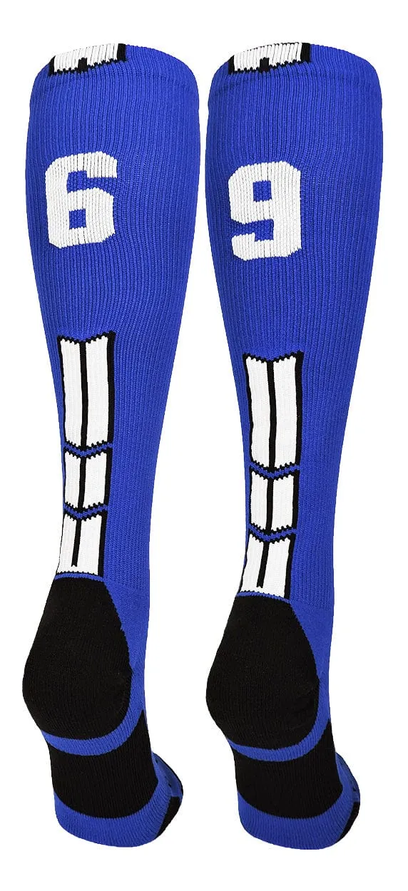 Player Id Jersey Number Socks Over the Calf Length Royal White