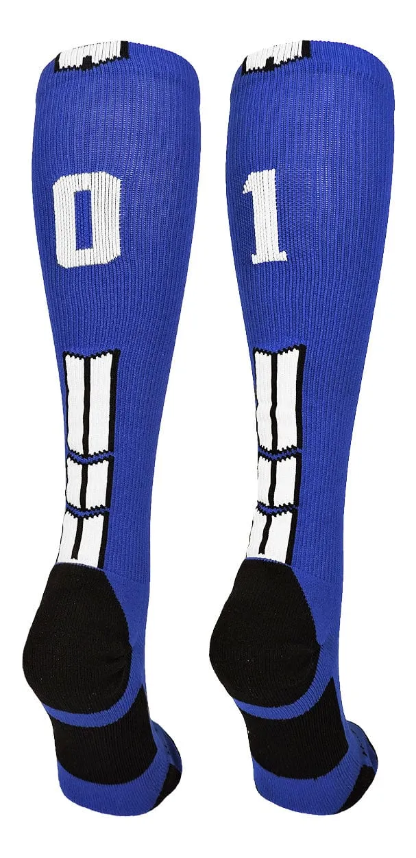 Player Id Jersey Number Socks Over the Calf Length Royal White