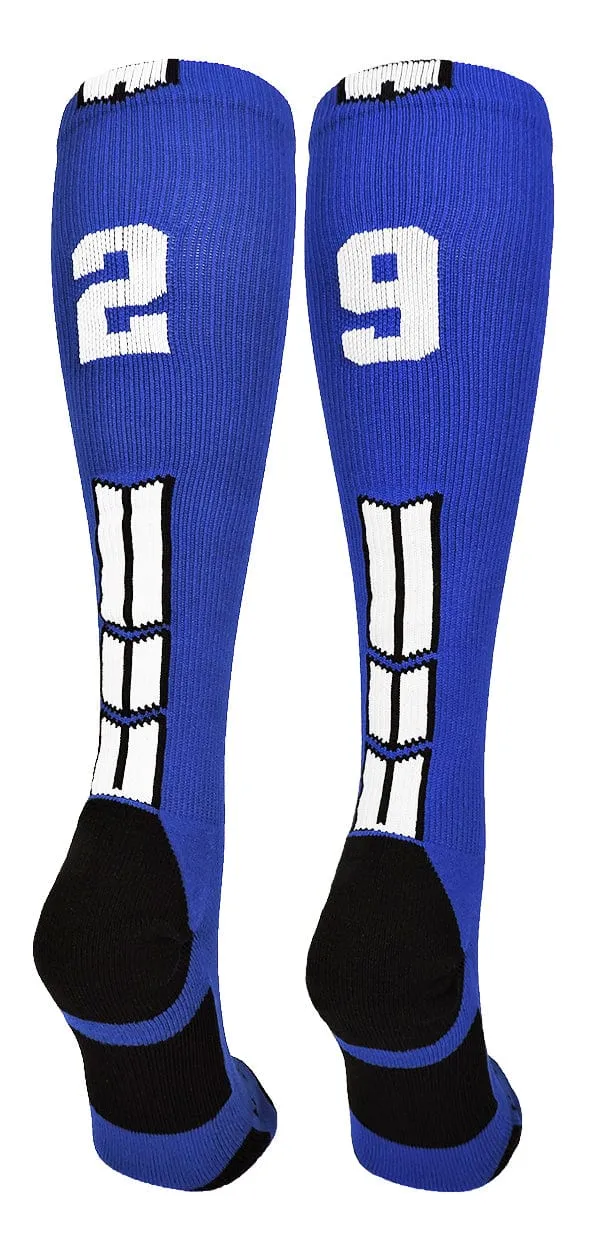 Player Id Jersey Number Socks Over the Calf Length Royal White