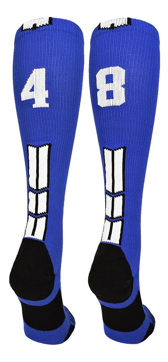 Player Id Jersey Number Socks Over the Calf Length Royal White