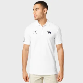 Polo Republica Men's Horse Rider & Mallet 8 Embroidered Short Sleeve Polo Shirt