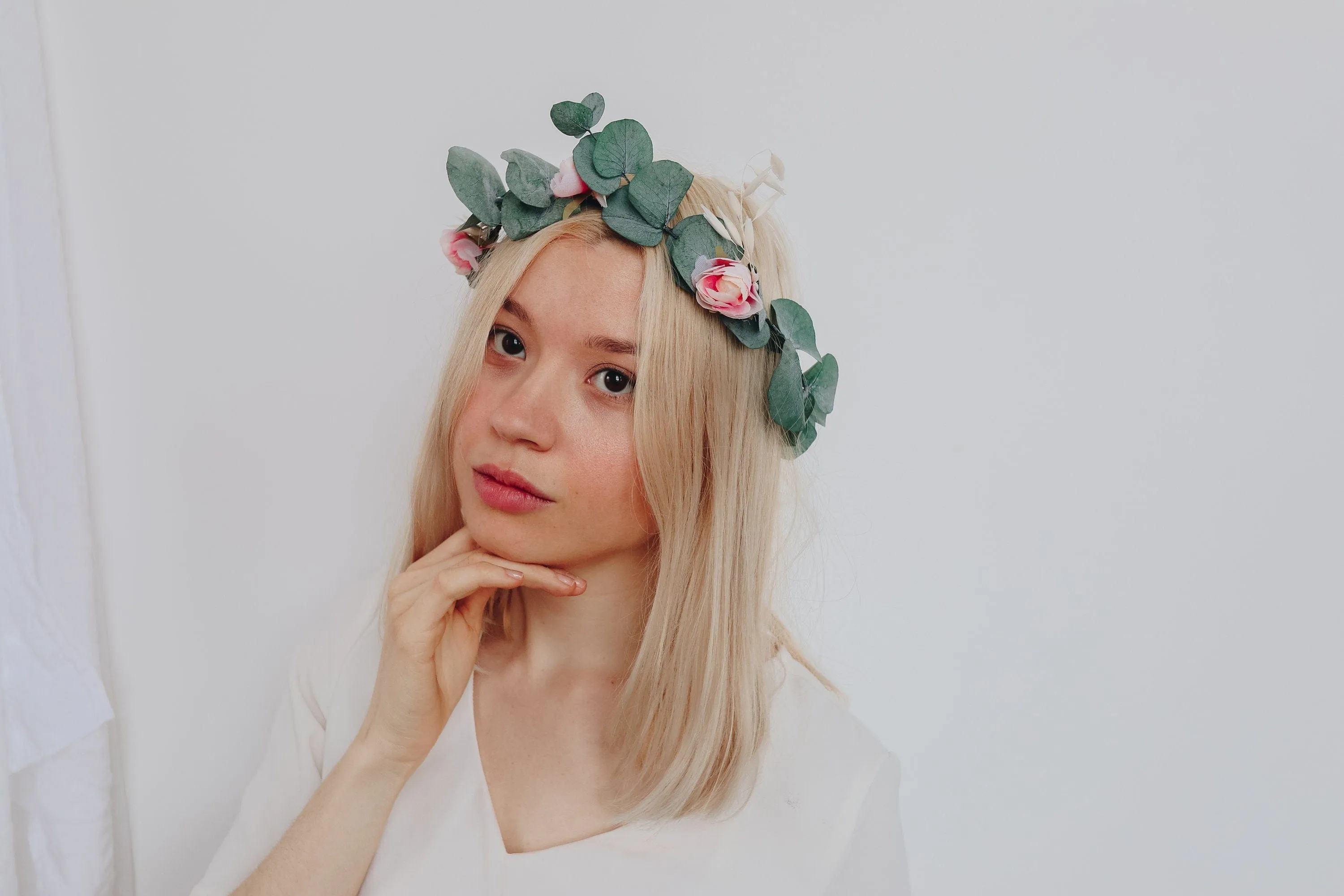 Real Dried Eucalyptus Crown, Greenery Crown, Leaf Crown, floral crown, bridal flower crown, bridal crown, wedding crown