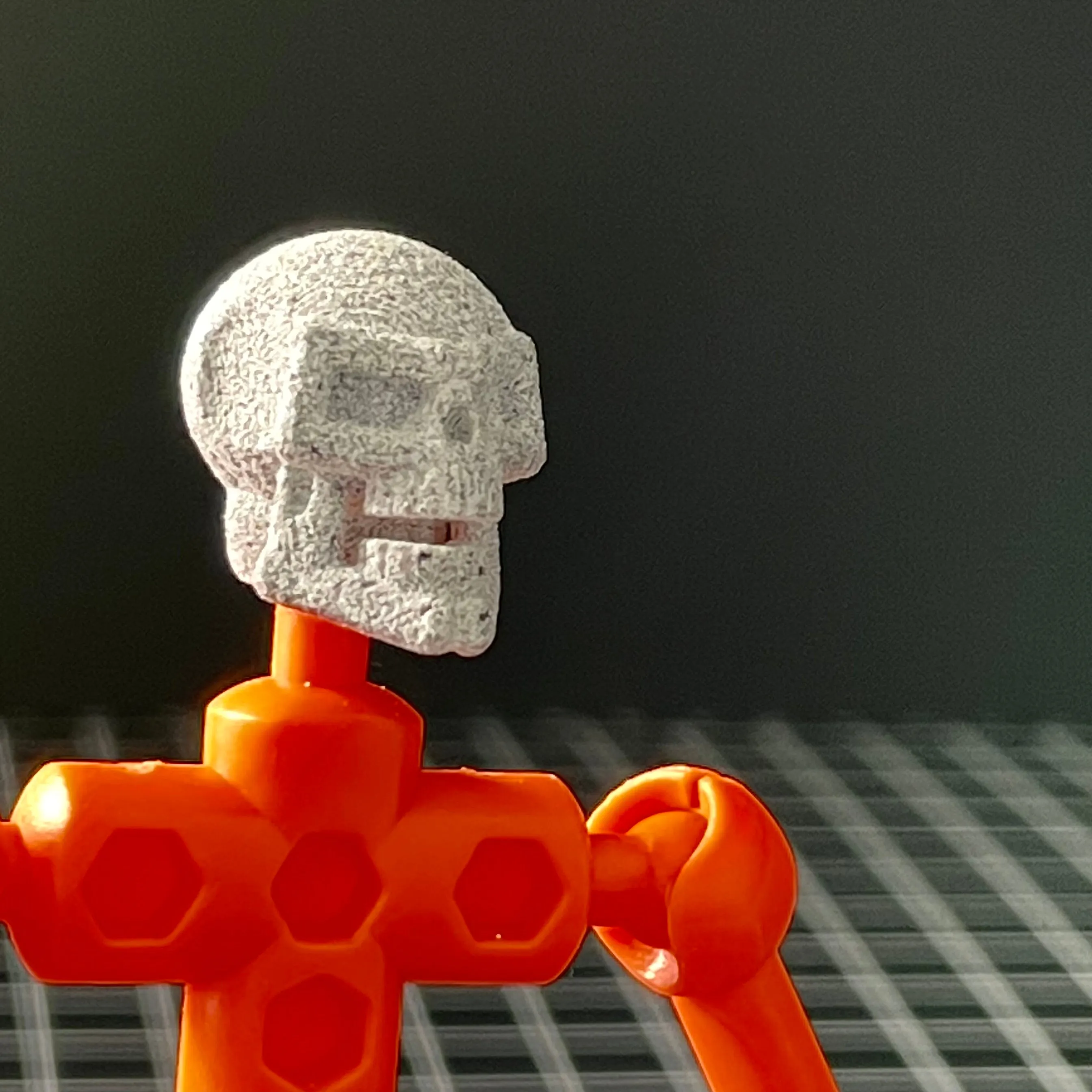 Skull character head for ModiBot figures