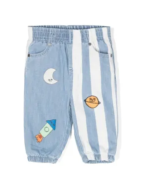 Stella McCartney Baby Boy Pantaloni Space Denim Pants