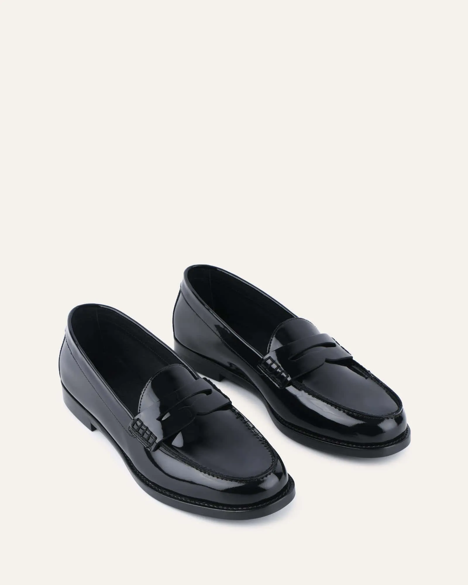 TAIT LOAFERS BLACK PATENT